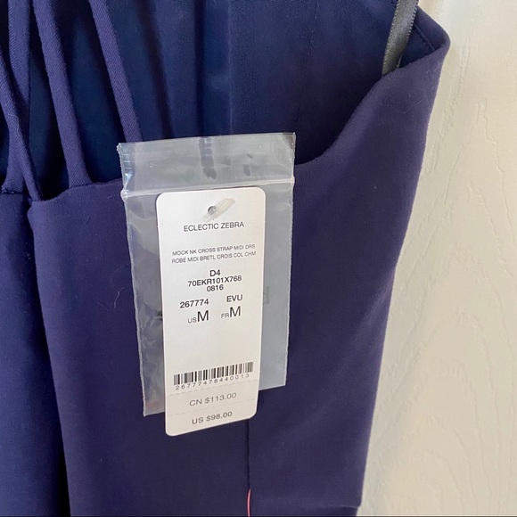 bebe Mock Neck Midi Dress - Picture 7 of 9